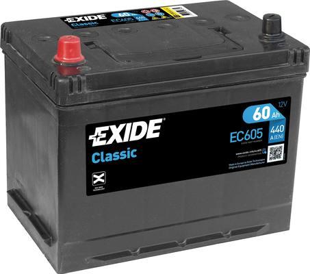 Exide EC605 - Startera akumulatoru baterija www.autospares.lv