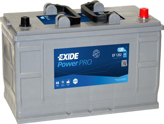 Exide EF1202 - Startera akumulatoru baterija www.autospares.lv