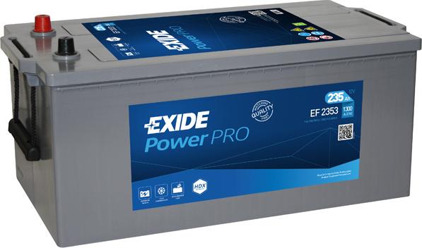 Exide EF2353 - Startera akumulatoru baterija www.autospares.lv