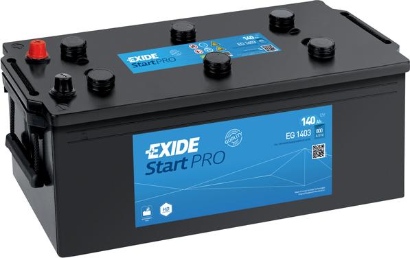 Exide EG1403 - Startera akumulatoru baterija www.autospares.lv