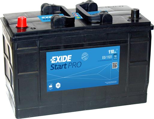 Exide EG1101 - Startera akumulatoru baterija www.autospares.lv