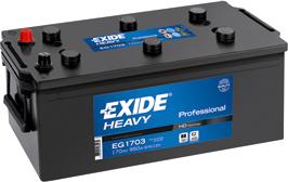 Exide EG1703 - Startera akumulatoru baterija www.autospares.lv
