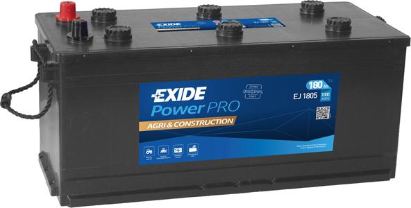 Exide EJ1805 - Startera akumulatoru baterija www.autospares.lv