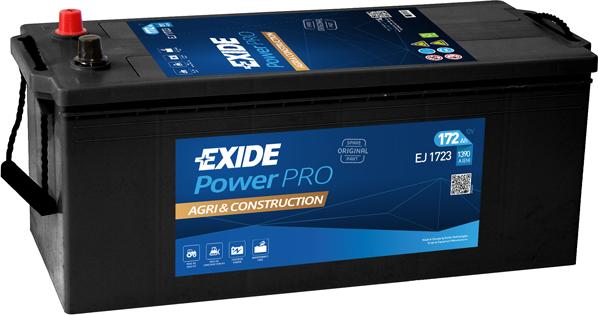 Exide EJ1723 - Startera akumulatoru baterija www.autospares.lv
