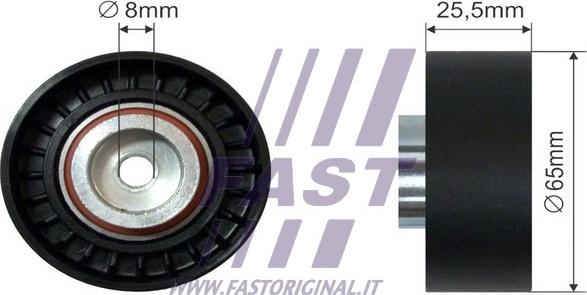 Fast FT44537 - Parazīt / Vadrullītis, Ķīļrievu siksna www.autospares.lv