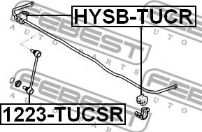 Febest HYSB-TUCR - Bukse, Stabilizators www.autospares.lv