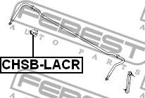 Febest CHSB-LACR - Bukse, Stabilizators www.autospares.lv