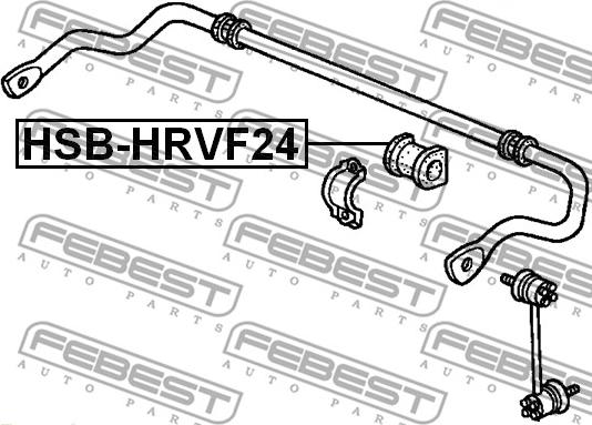 Febest HSB-HRVF24 - Bukse, Stabilizators www.autospares.lv