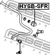 Febest HYSB-SFR - Bukse, Stabilizators www.autospares.lv
