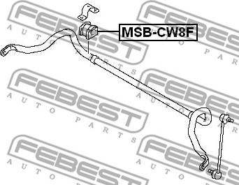 Febest MSB-CW8F - Bukse, Stabilizators www.autospares.lv