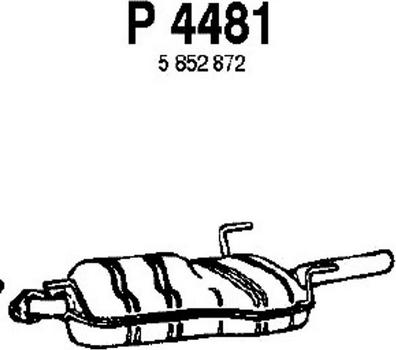 Fenno P4481 - Izplūdes gāzu trokšņa slāpētājs (pēdējais) www.autospares.lv