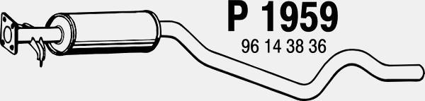 Fenno P1959 - Vidējais izpl. gāzu trokšņa slāpētājs www.autospares.lv