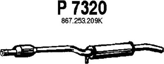 Fenno P7320 - Vidējais izpl. gāzu trokšņa slāpētājs www.autospares.lv