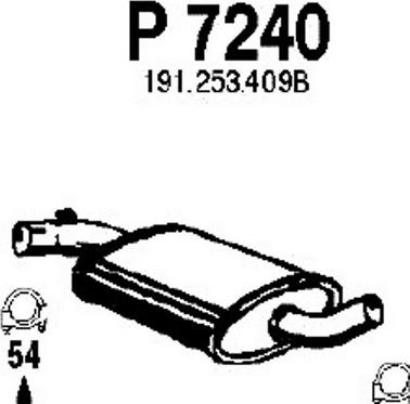 Fenno P7240 - Vidējais izpl. gāzu trokšņa slāpētājs www.autospares.lv