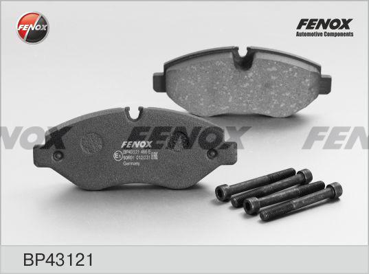 Fenox BP43121 - Bremžu uzliku kompl., Disku bremzes www.autospares.lv