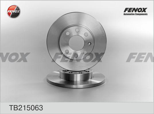Fenox TB215063 - Bremžu diski www.autospares.lv