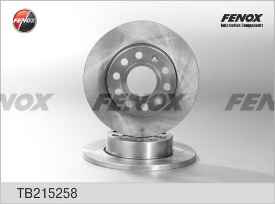 Fenox TB215258 - Bremžu diski www.autospares.lv
