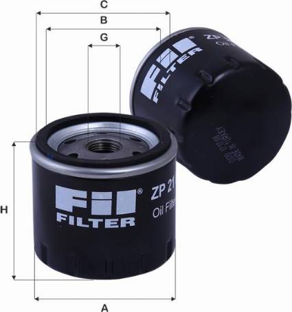 FIL Filter ZP 21 E - Eļļas filtrs www.autospares.lv