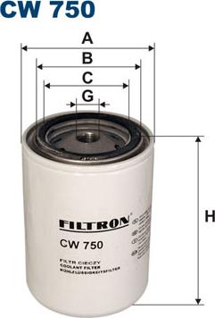 Filtron CW750 - Dzesēšanas šķidruma filtrs www.autospares.lv