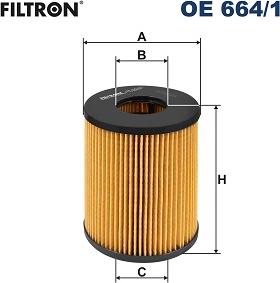 Filtron OE 664/1 - Eļļas filtrs www.autospares.lv