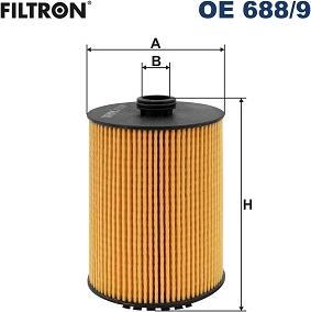 Filtron OE 688/9 - Eļļas filtrs www.autospares.lv