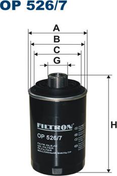 Filtron OP526/7 - Eļļas filtrs www.autospares.lv