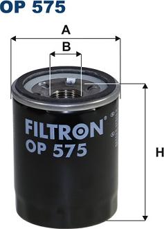 Filtron OP575 - Eļļas filtrs www.autospares.lv