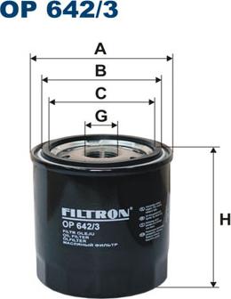 Filtron OP642/3 - Eļļas filtrs www.autospares.lv