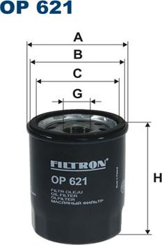 Filtron OP621 - Eļļas filtrs www.autospares.lv