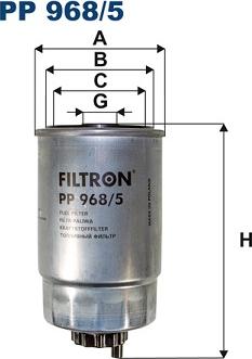 Filtron PP968/5 - Degvielas filtrs www.autospares.lv
