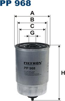 Filtron PP968 - Degvielas filtrs www.autospares.lv