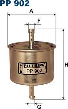 Filtron PP902 - Degvielas filtrs www.autospares.lv