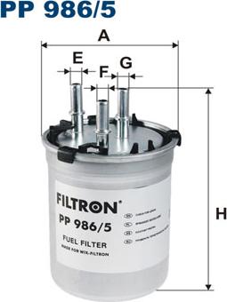 Filtron PP986/5 - Degvielas filtrs www.autospares.lv