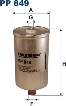Filtron PP849 - Degvielas filtrs www.autospares.lv