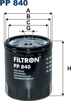 Filtron PP840 - Degvielas filtrs www.autospares.lv