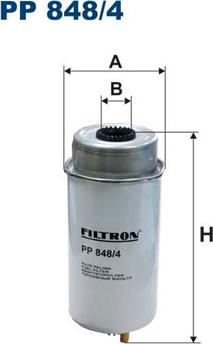 Filtron PP848/4 - Degvielas filtrs www.autospares.lv