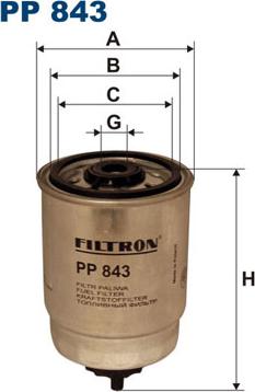 Filtron PP843 - Degvielas filtrs www.autospares.lv