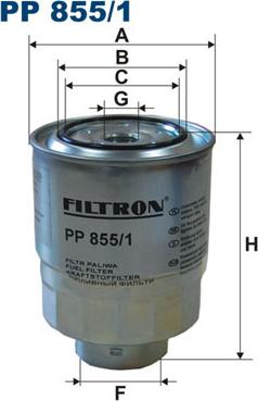 Filtron PP855/1 - Degvielas filtrs www.autospares.lv