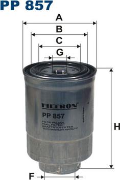 Filtron PP857 - Degvielas filtrs www.autospares.lv