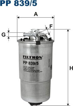 Filtron PP839/5 - Degvielas filtrs www.autospares.lv