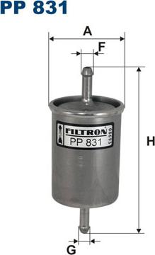 Filtron PP831 - Degvielas filtrs www.autospares.lv