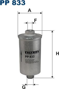 Filtron PP833 - Degvielas filtrs www.autospares.lv