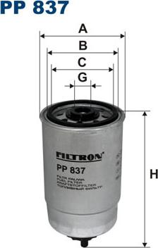 Filtron PP837 - Degvielas filtrs www.autospares.lv