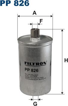 Filtron PP826 - Degvielas filtrs www.autospares.lv