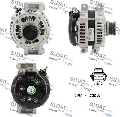 Fispa A12DE1222A2 - Ģenerators www.autospares.lv