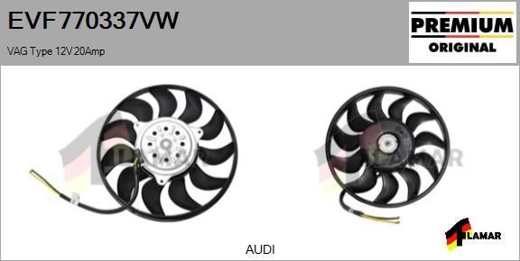 FLAMAR EVF770337VW - Ventilators, Motora dzesēšanas sistēma www.autospares.lv