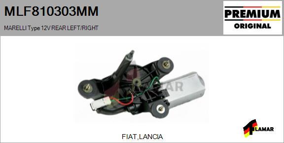 FLAMAR MLF810303MM - Stikla tīrītāju motors www.autospares.lv