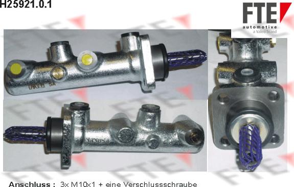 FTE 9220376 - Galvenais bremžu cilindrs www.autospares.lv