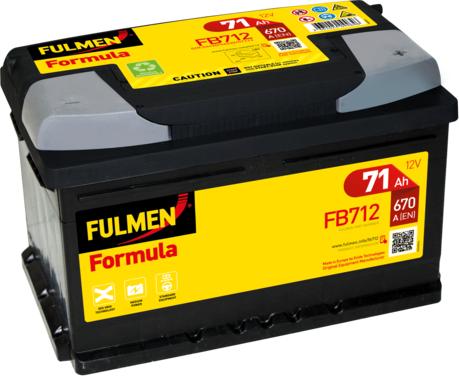 Fulmen FB712 - Startera akumulatoru baterija www.autospares.lv