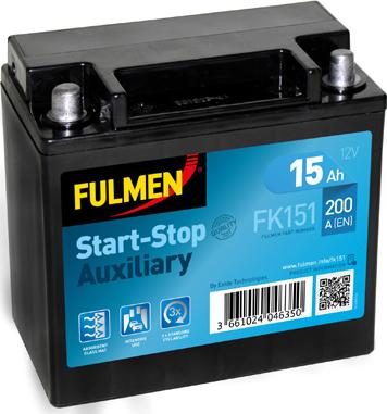 Fulmen FK151 - Startera akumulatoru baterija www.autospares.lv